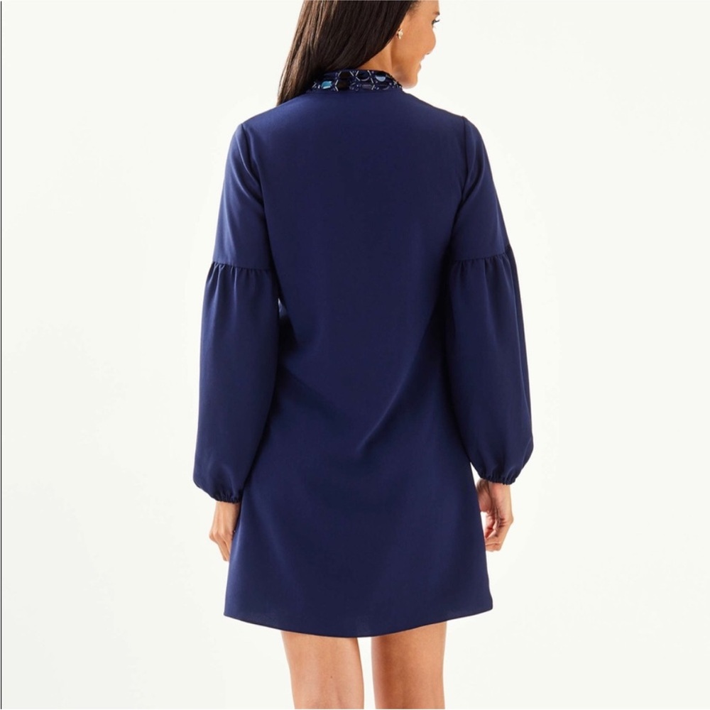 Lilly Pulitzer Navy Shea stretch dress brand new without tags size 10 - Picture 6 of 9